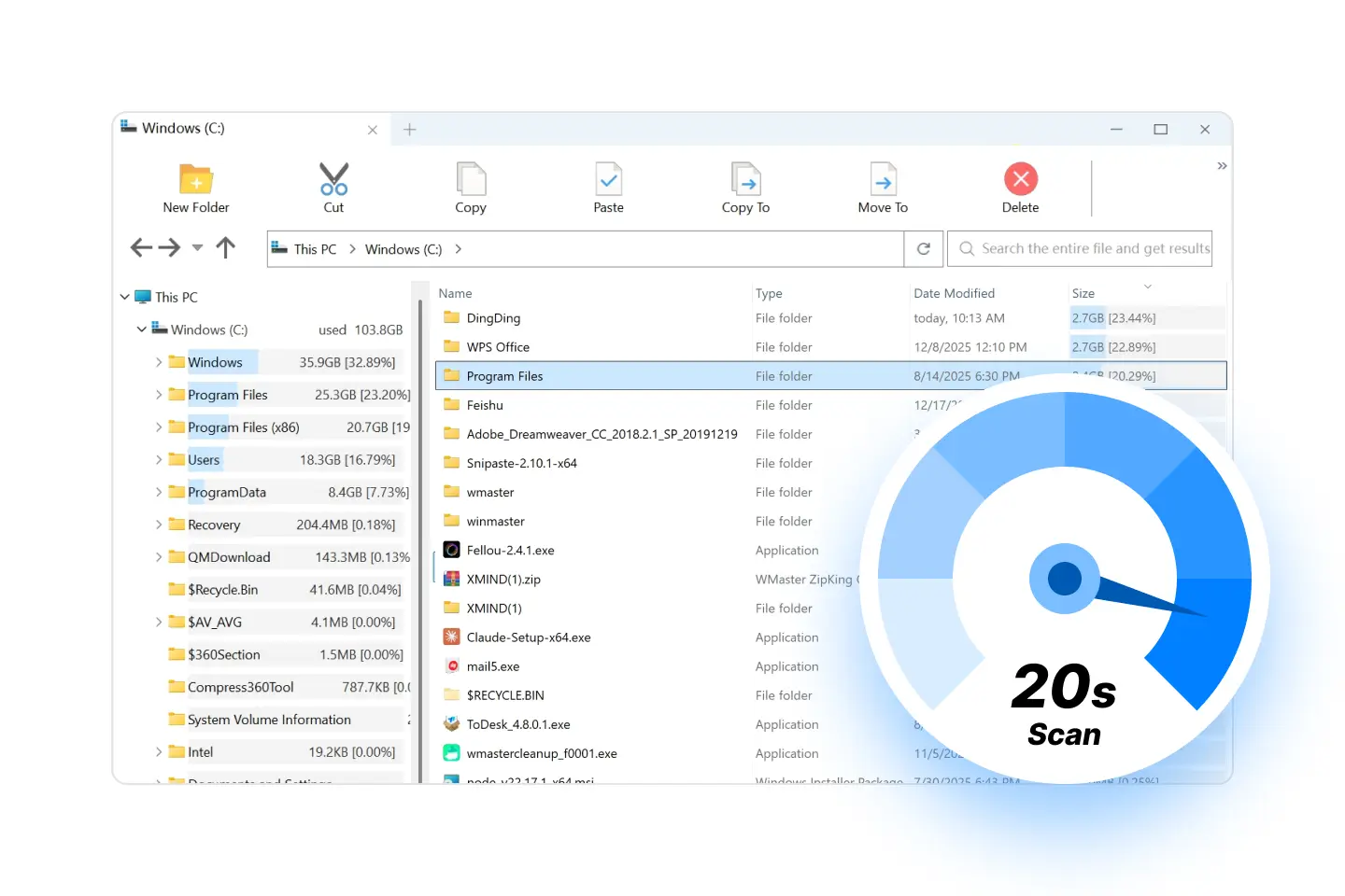 20-Second Scan Speed—Faster Response Than Eve