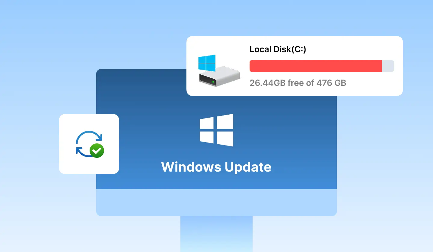 C Drive Full for Windows Update