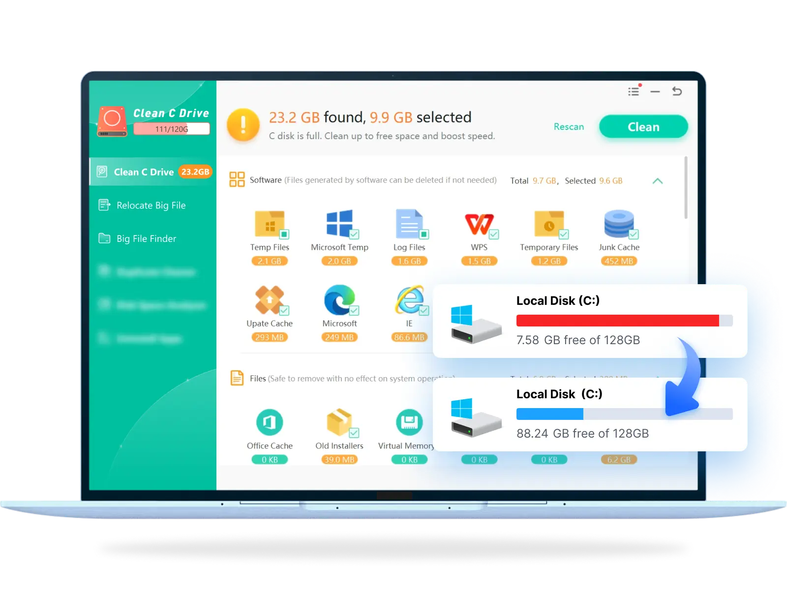 Clean C Drive Creative Image