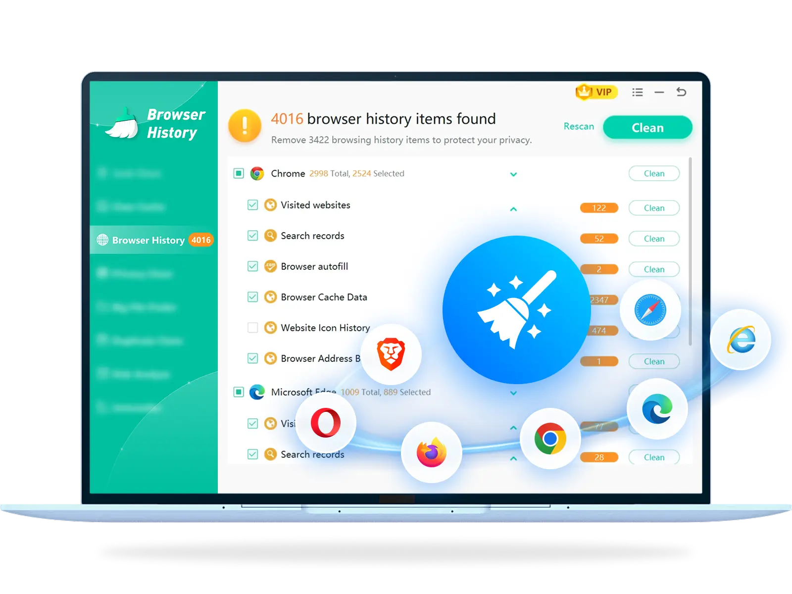 Clear Browser Cache Safely in One Click Creative Image