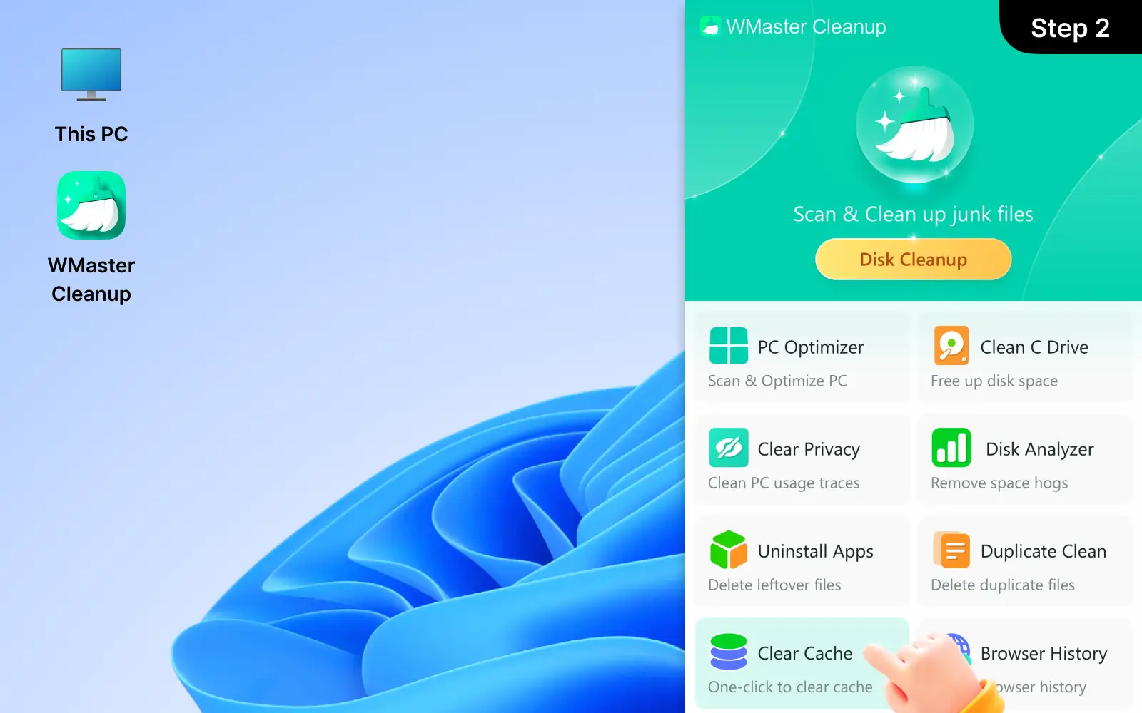Click 'Scan' to Find and Identify Caches