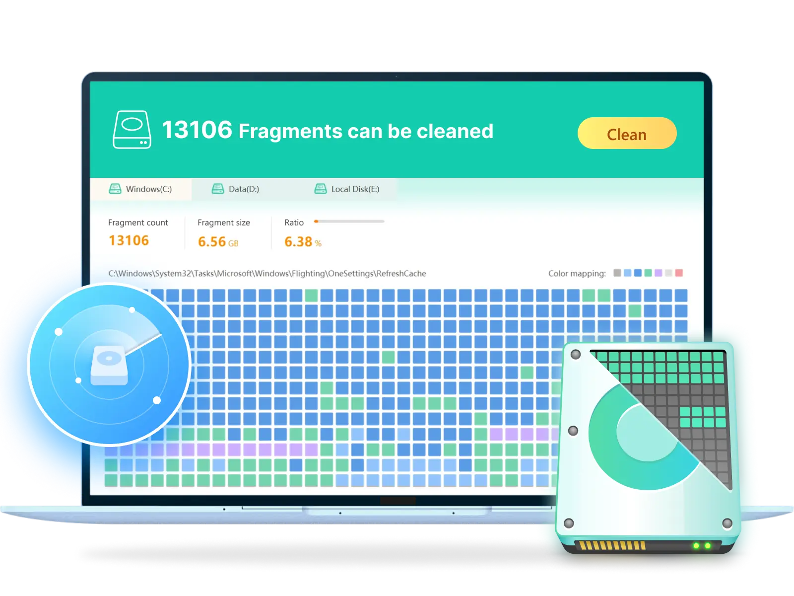 Disk Defrag Creative Image