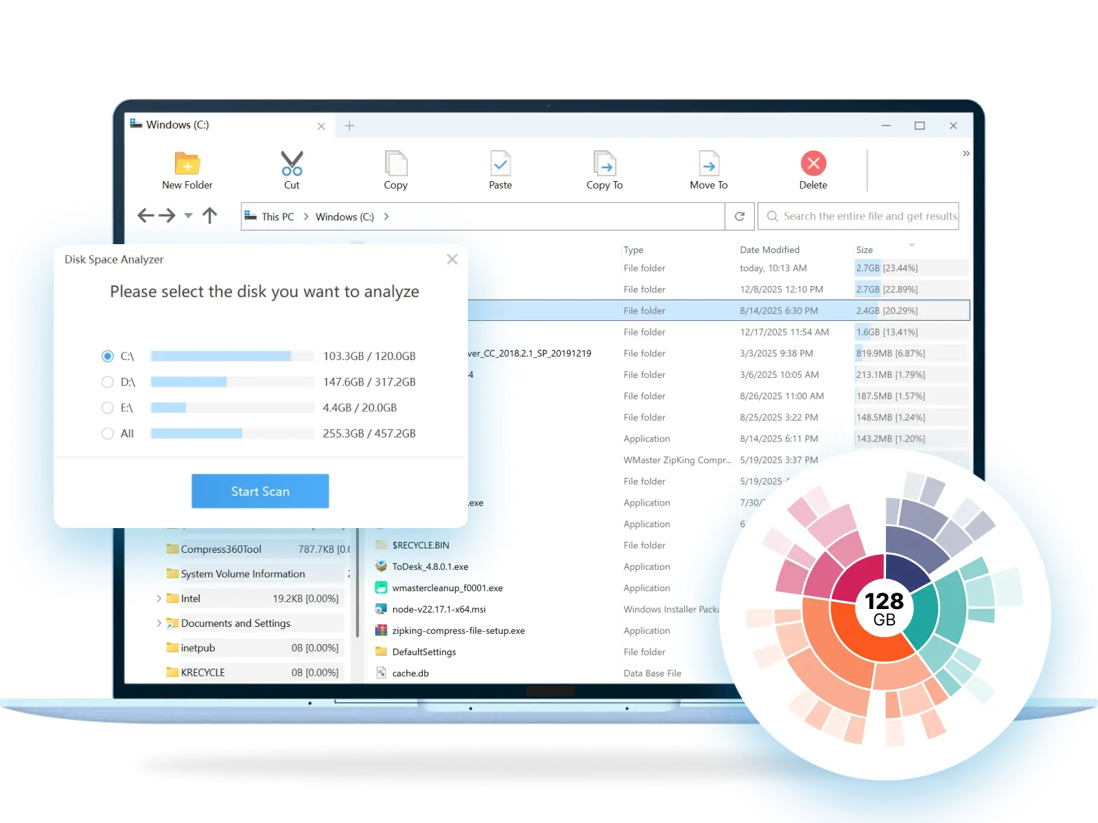Fast Windows Disk Space Analyzer Creative Image