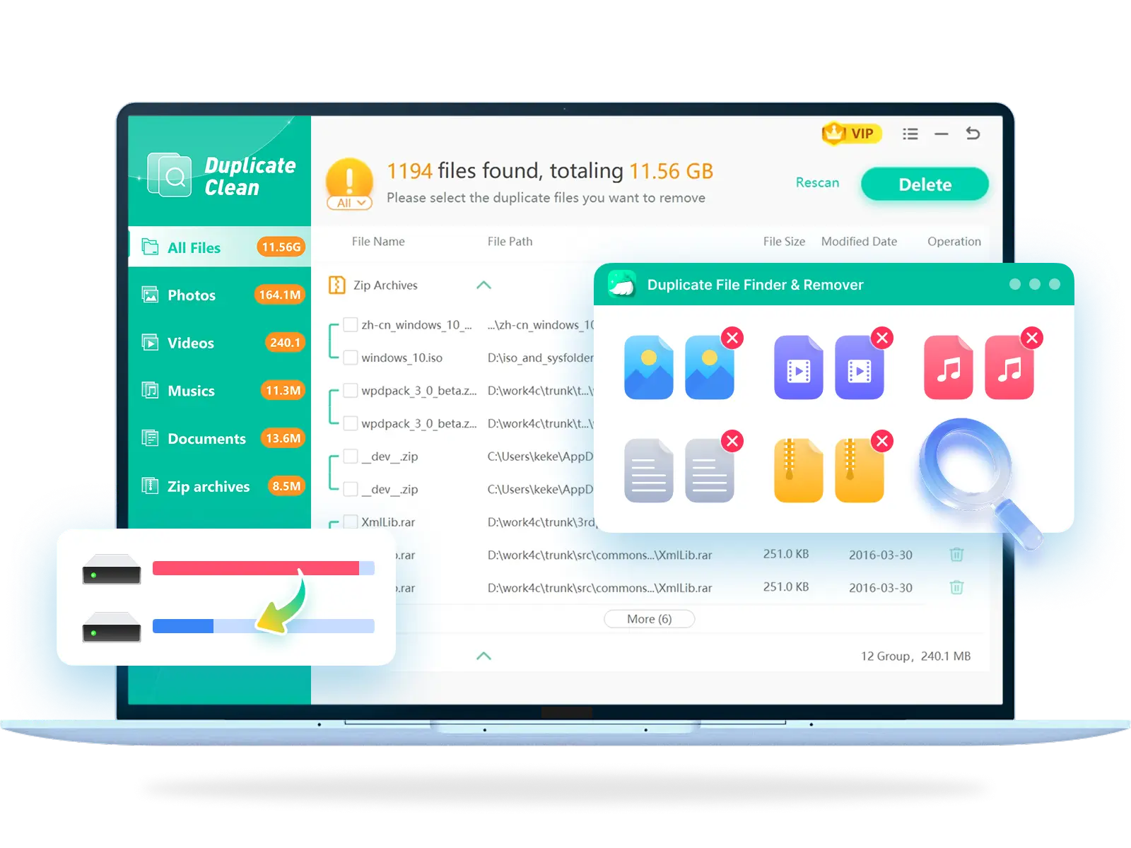Duplicate File Finder & Remover Creative Image