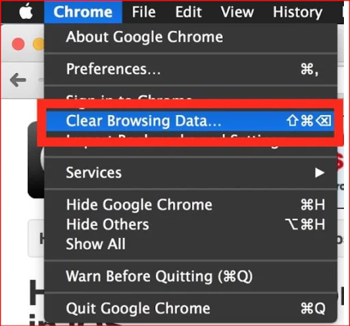 go to Chrome and clear browsing data.