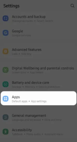 Find Facebook app and open it.