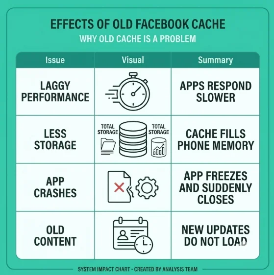 Common problems caused by old Facebook cache