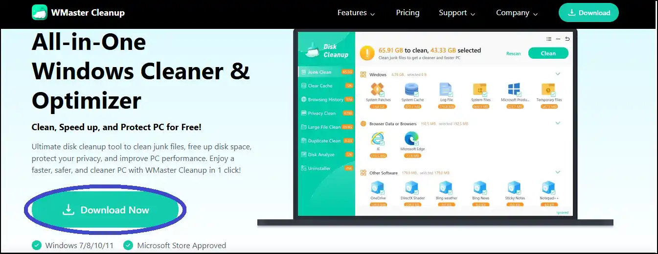 Download WMaster Cleanup to erase duplicate files for a faster and cleaner PC.
