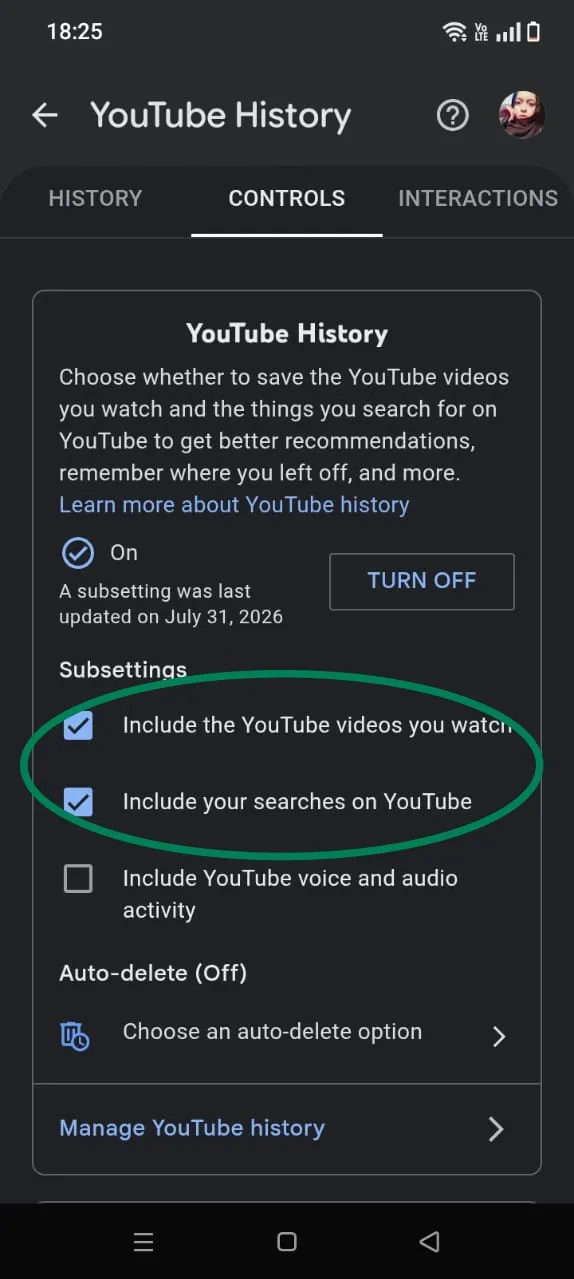 Make sure you have checked both youtube search history and youtube video watch history