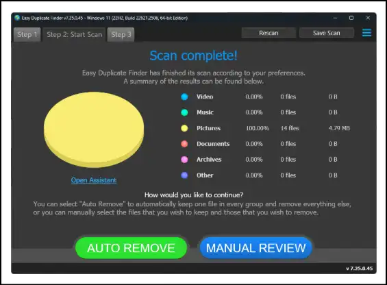 Easy Duplicate Finder.