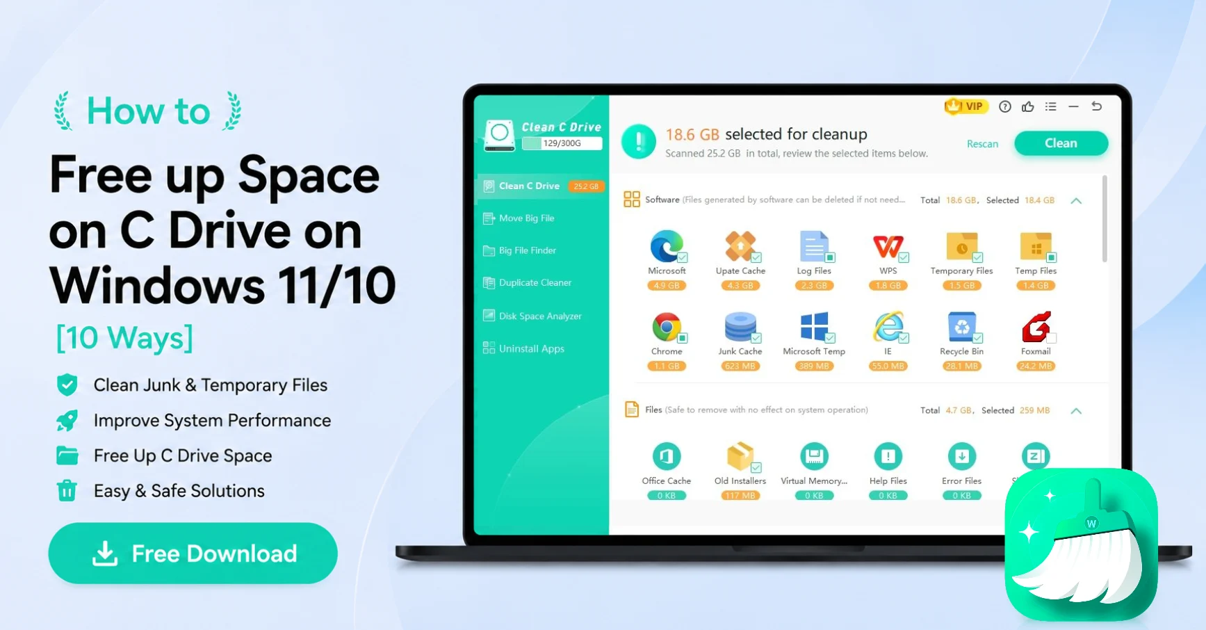 How to Free up Space on C Drive on Windows 11/10 [10 Ways Proven]
