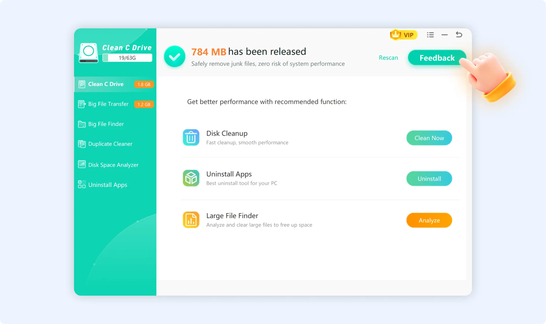 Click Feedback for more information and help.