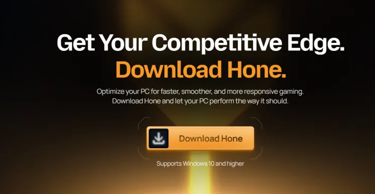 Hone download interface.