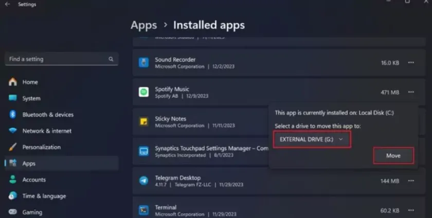 select your SSD and move the game there.