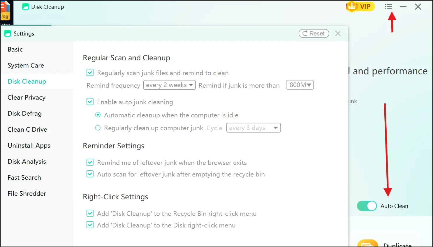 Turn on auto-clean mode to clean your Windows 11 PC regularly