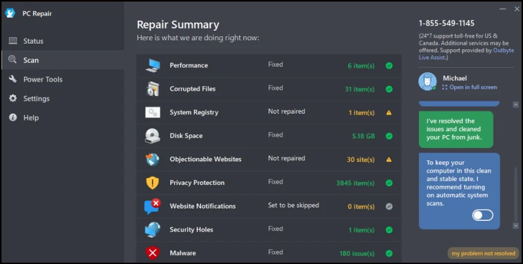 Outbyte PC Repair.