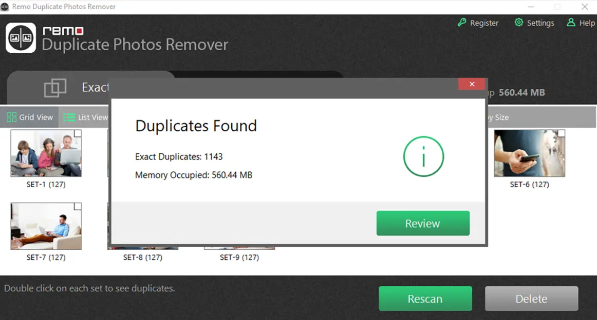 Remo duplicate photos remover mobile.