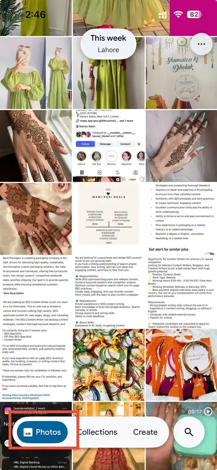 Go to the Photos tab in your Google Photos.