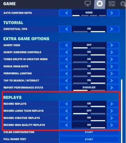 Turn off all in -game replays.