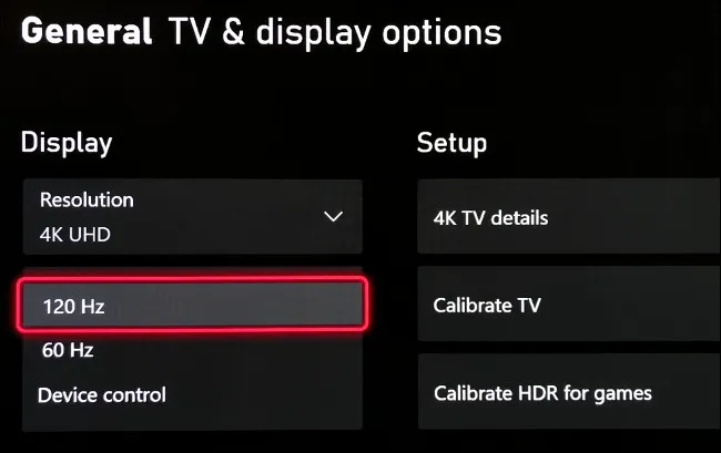 Turn on 120Hz and VRR.