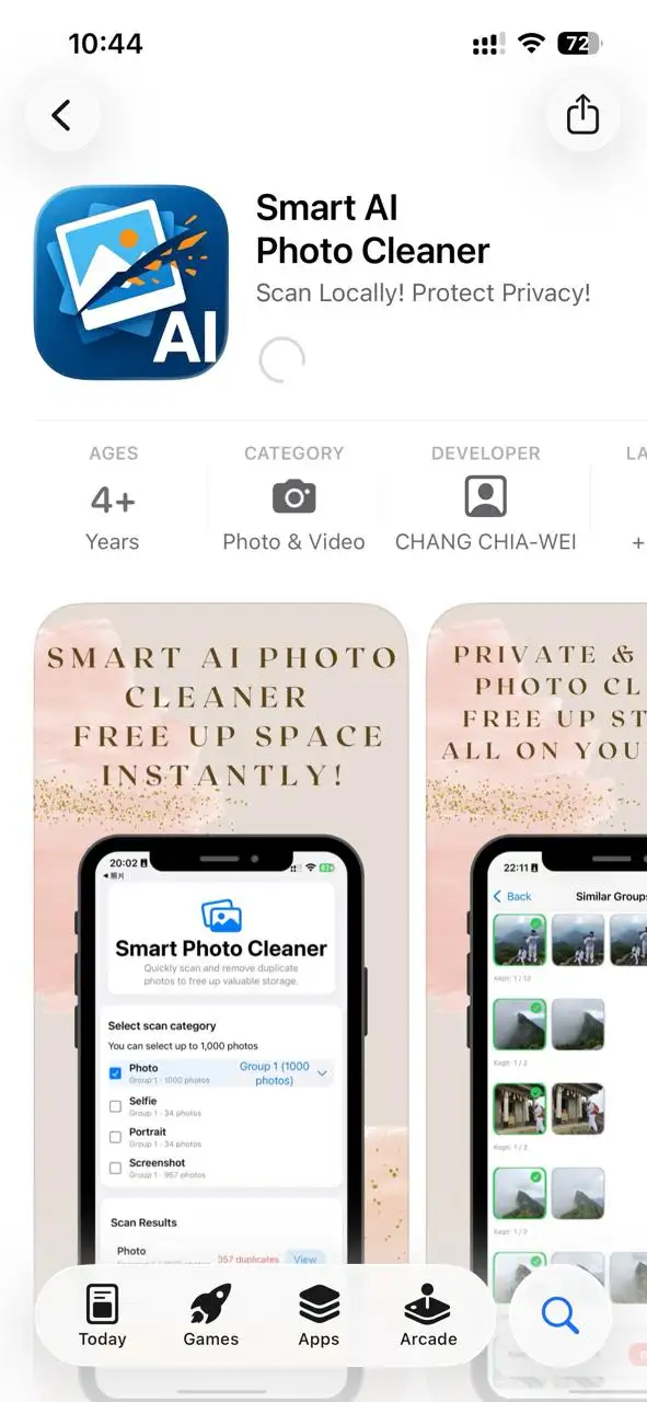 Download and launch the Smart Cleaner app on your iPhone.