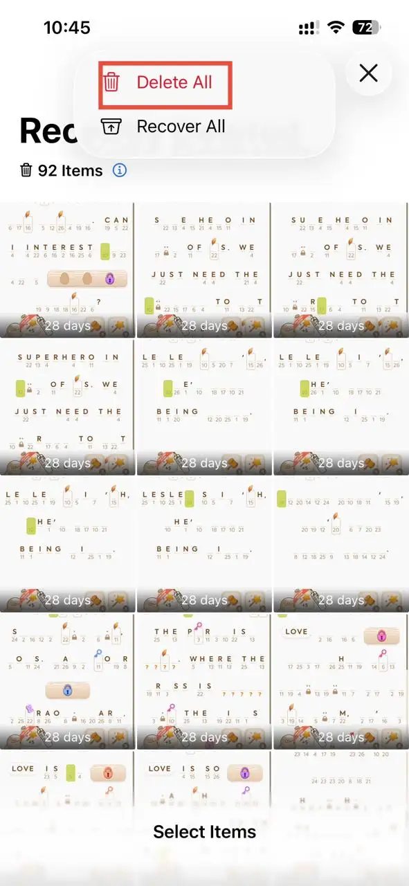 Select Delete All to delete duplicate photos on your iOS 16 and later version.