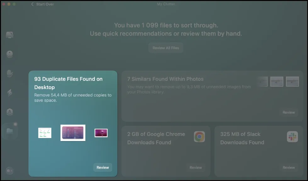 CleanMyMac showing grouped duplicate photos with file details.