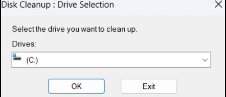 select the drive you want to check.