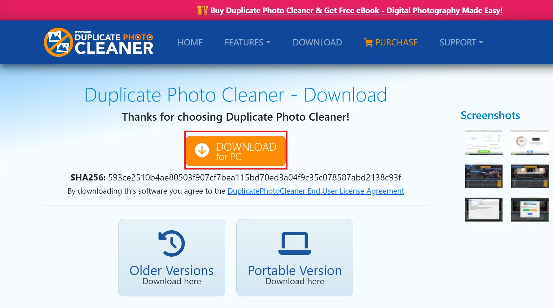 Download and InstallDuplicate Photo Cleaner on your PC.