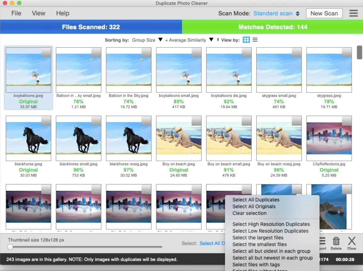 Review and delete selected duplicates from your Google Photos.