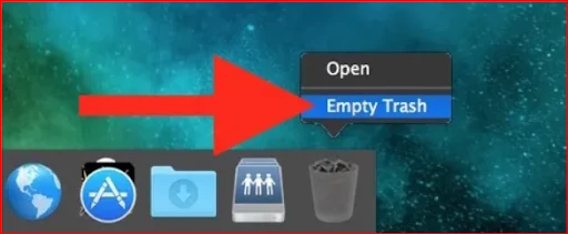 Remove files from trash for thorough cleanup.