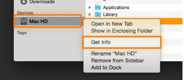 Go to the About this Mac option and then Get Info about the large files.