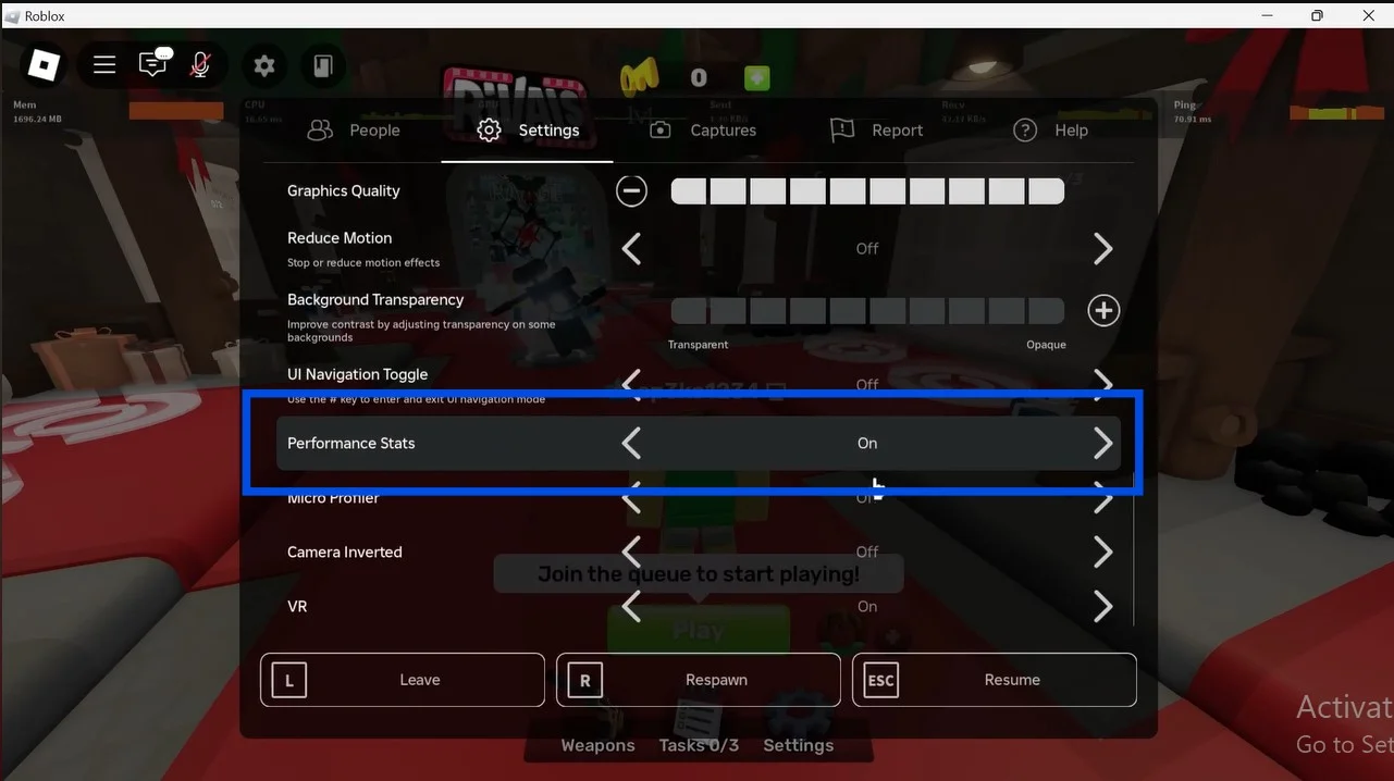 Use the built-in Roblox Escape menu for PC.