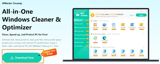 Go to the official website of WMaster cleanup and start downloading.