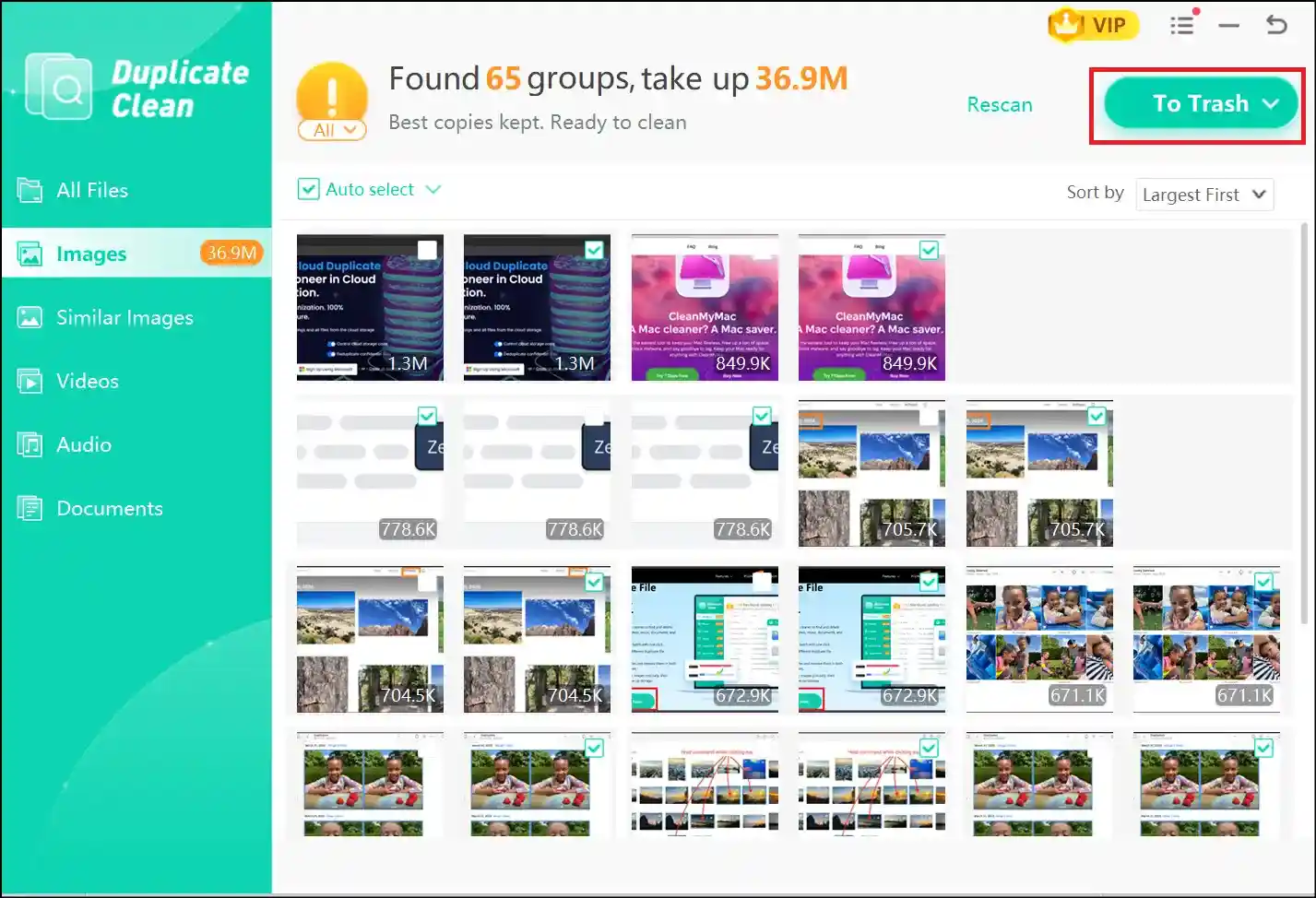 Delete your duplicate images from Google Photos backup folder using WMaster Cleanup .