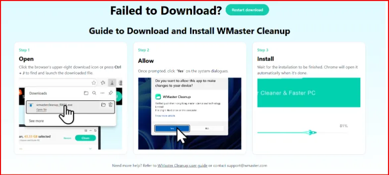 Install WMaster Cleanup to delete local temp.