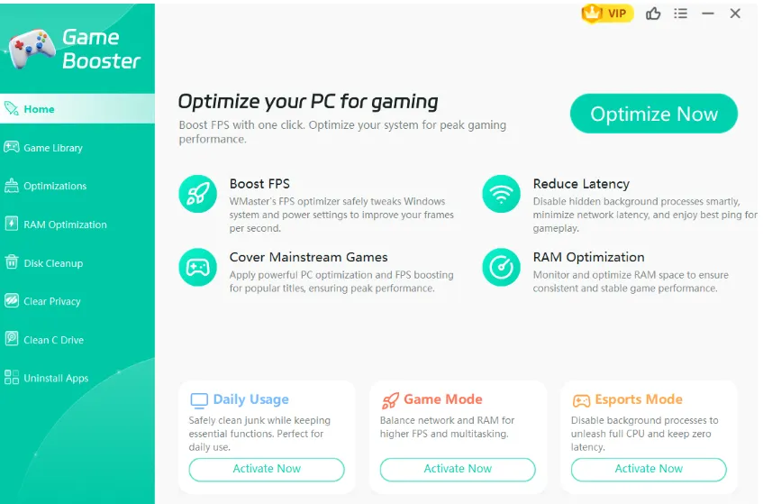 Extend the game booster tool for further extension.