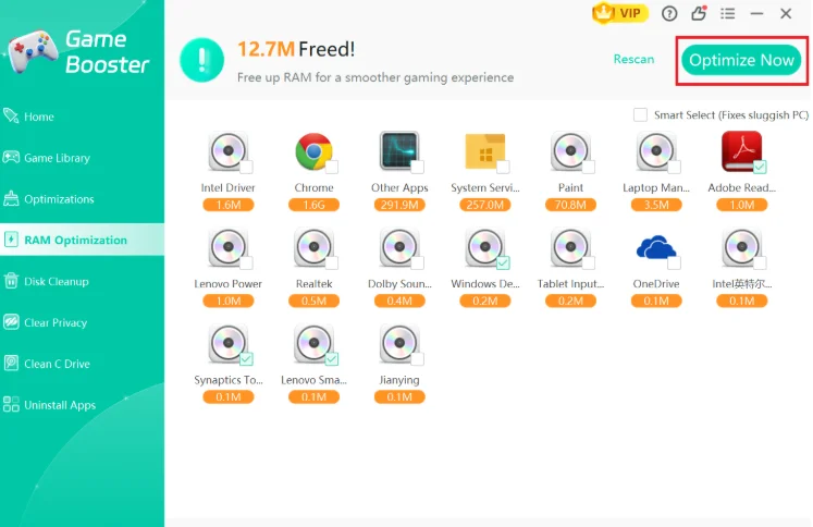 Click Optimize Now button.