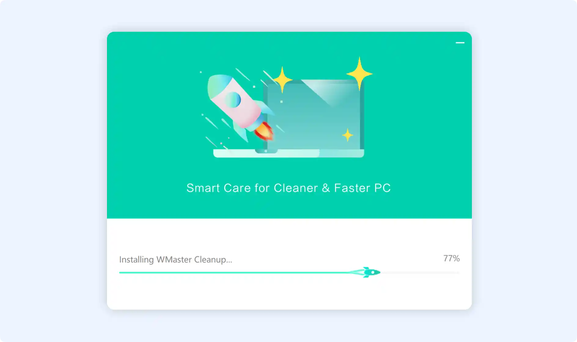 Waiting for the installation to be completed.