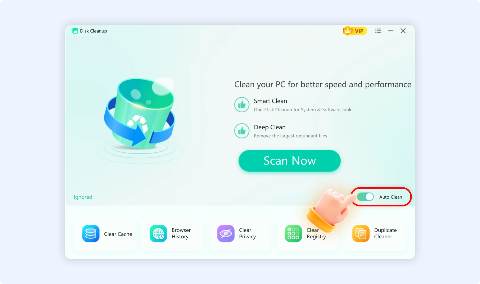 Set up Auto Clean feature to clean your PC reguarlry.